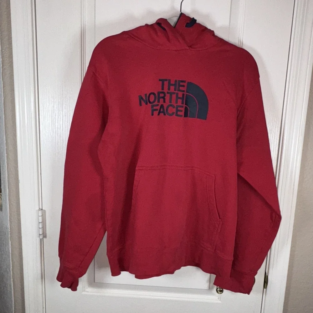 The North Face Hoodie‎ Mens Medium Pullover Fleece Sweatshirt Kangaroo Pocket
